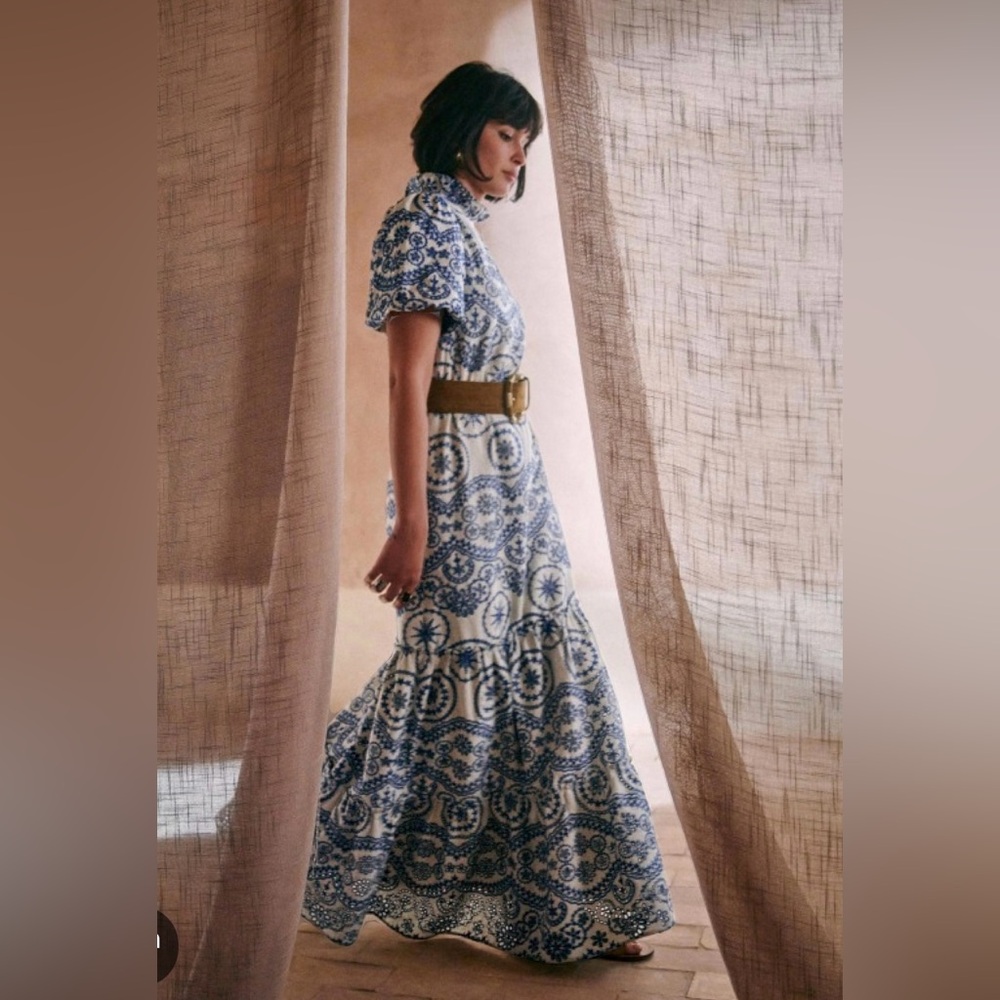 NWOT Sezane Prima Blue Dress.